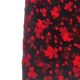 Nylon Swiss mesh flocking red love heart red fur dress underwear transparent soft gauze skirt women's accessories