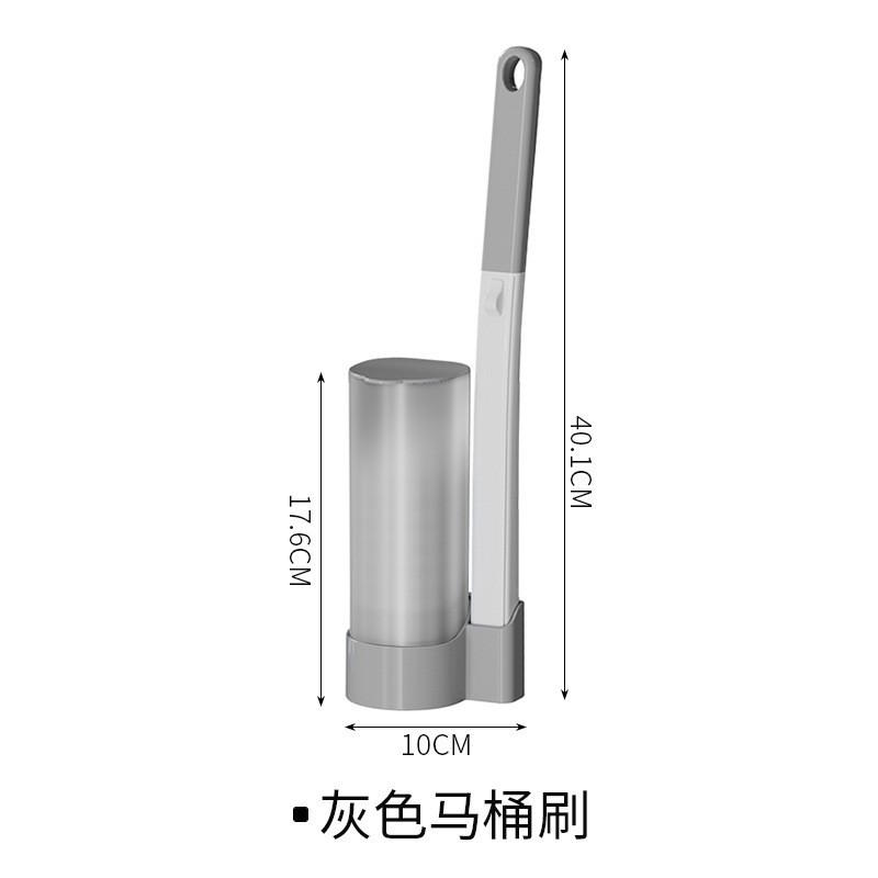 Traje de cepillo de inodoro desechable sin ángulo muerto cepillo de limpieza estéril cabeza hogar mango largo cepillo de inodoro entrega al por mayor