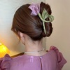Advanced crab pin, shark, elegant hairgrip, hair accessory, flowered, Korean style, high-quality style