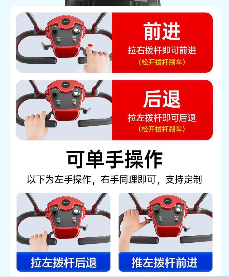 2025 New Model Elderly Mobility Scooter, Four-Wheel Disabled Mobility Vehicle, Electric Vehicle, Foldable Small Low-Speed Battery Car