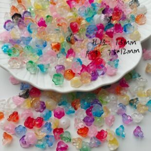 bell flower orchid flower bud colored glaze petals handmade diy pendant tassel material antique hanfu hairpin accessories