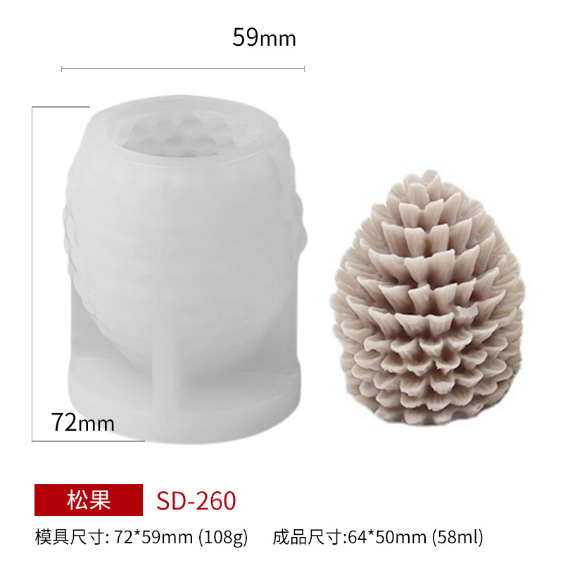 Sanxin árbol de Navidad velas de aromaterapia Molde de silicona Diy de Navidad Expansión de incienso Masivo de yeso Suministro especial transfronterizo