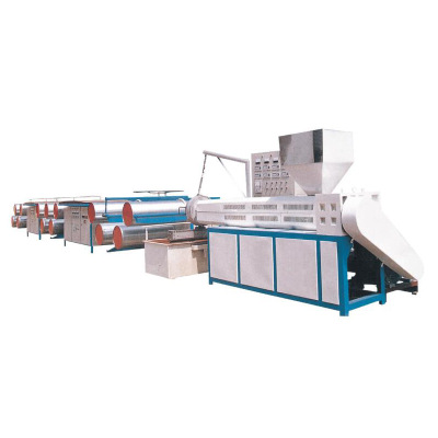 厂家直销编织袋扁丝拉丝机网眼袋遮阳网拉丝机塑料拉丝机组高效|ru