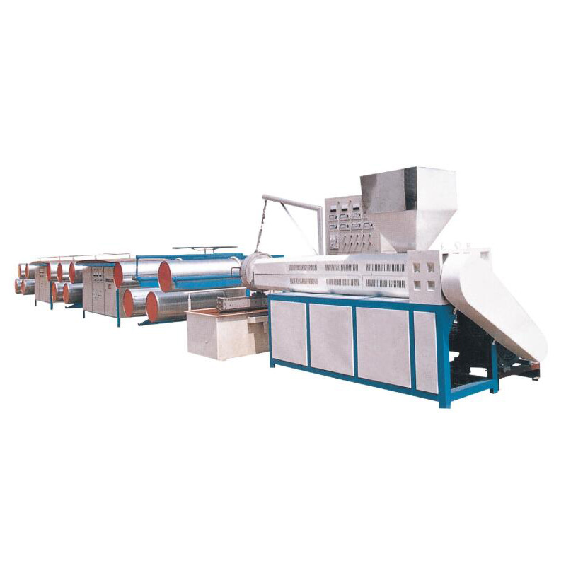 厂家直销编织袋扁丝拉丝机网眼袋遮阳网拉丝机塑料拉丝机组高效|ru