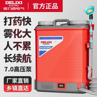 德力西 [电动喷雾器高压泵加厚背负式喷雾器20L升打药机农药喷洒器]
