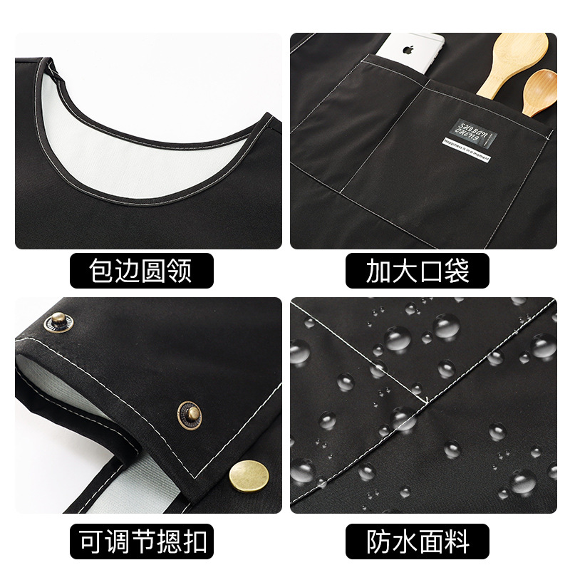 Chaleco delantal hombro red red cocina doméstica 2025 nuevo trabajo impermeable a prueba de aceite impresión de logotipo personalizado femenino