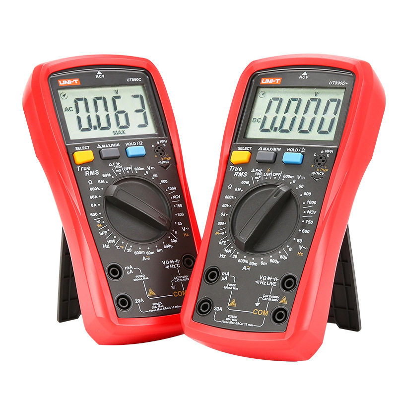 优利德UT890C/D+数字万用表多功能量程防烧数显万能表电压电流表