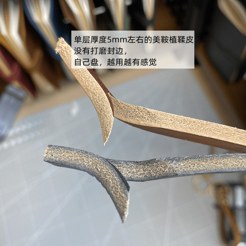 手作りレトロ重機厚い牛革キーホルダーアメリカンサドル植物タンニンなめし真鍮馬蹄バックルペンダントリング本革ライト高級カスタマイズ|undefined