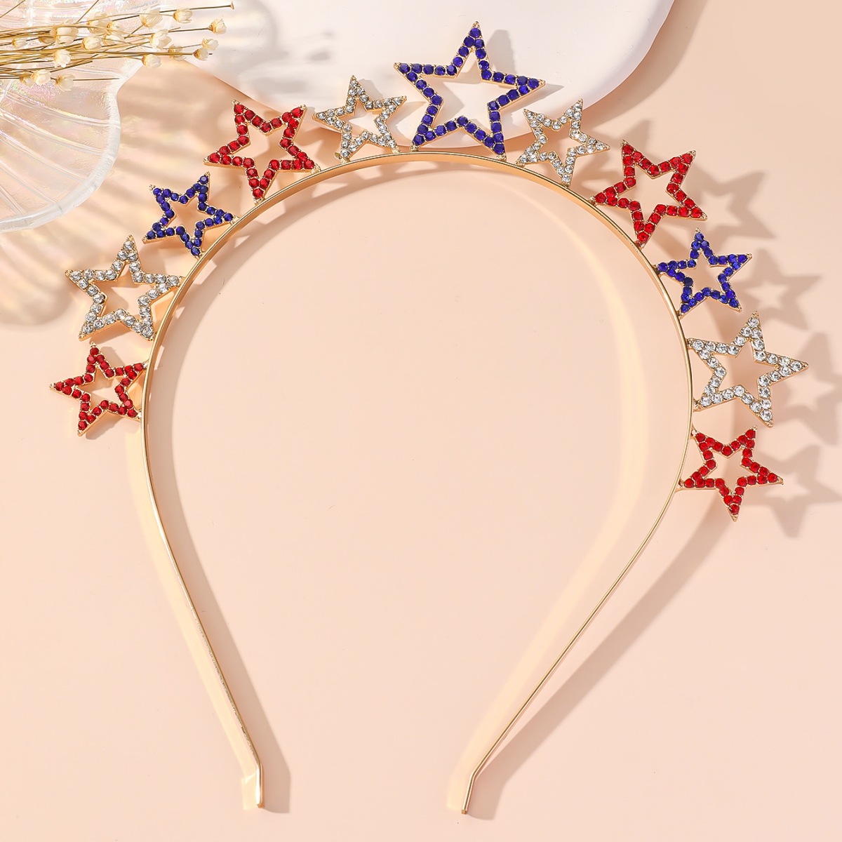 Diadema de Corona con Pedrería de Aleación Decorativo para Fiesta
