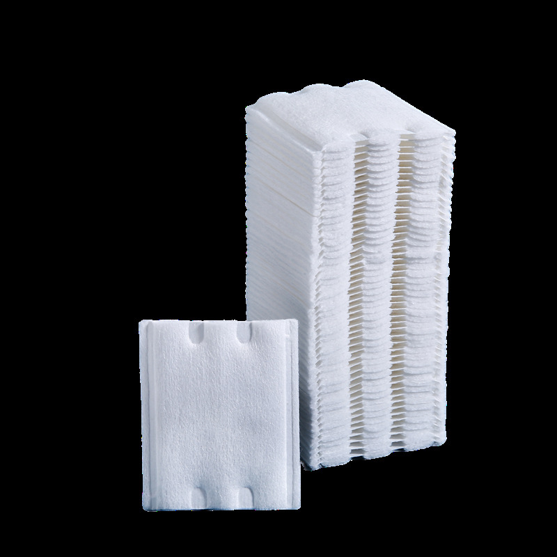 algodón cosmético algodón cosmético cuadrado algodón cosmético no tejido cuadrado algodón cosmético de tres capas