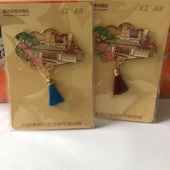 新品西安金属文创冰箱贴旅游钟楼大雁塔景区磁吸烤漆珐琅彩冰箱贴