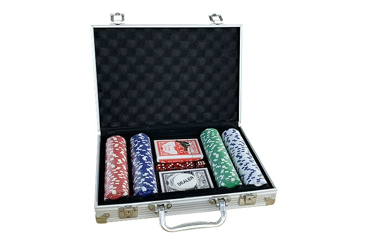Набор фишек для Texas Hold'em, кости, коробка с замком, 100 кодов, 200, 300, 500 шт, игра-лодка, развлекательная