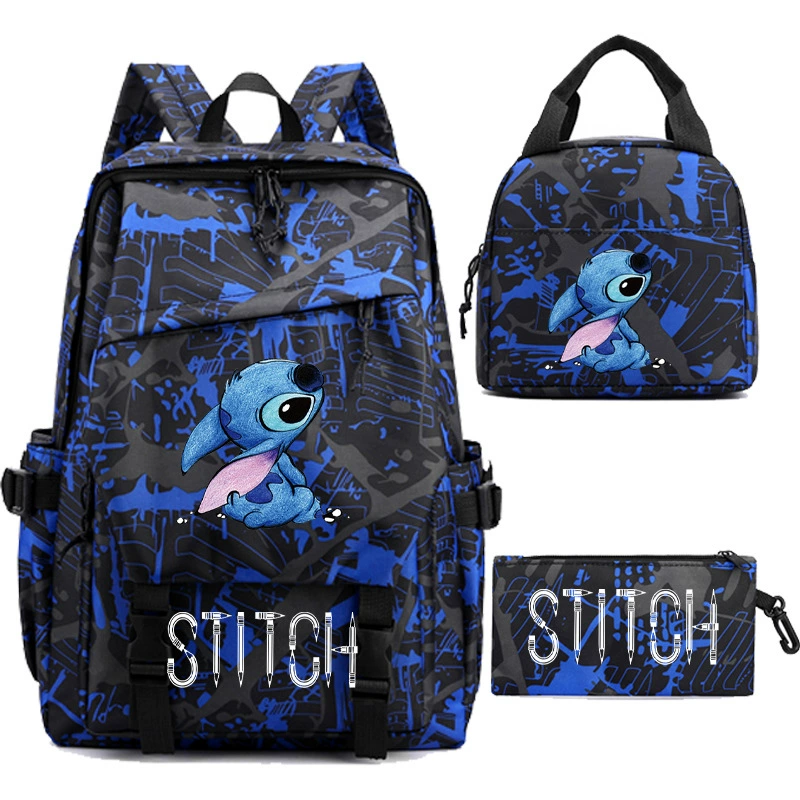 Рюкзак Stitch Star Baby Stidi, сумка для риса и ручка, студенческие сумки, сумки из трёх частей