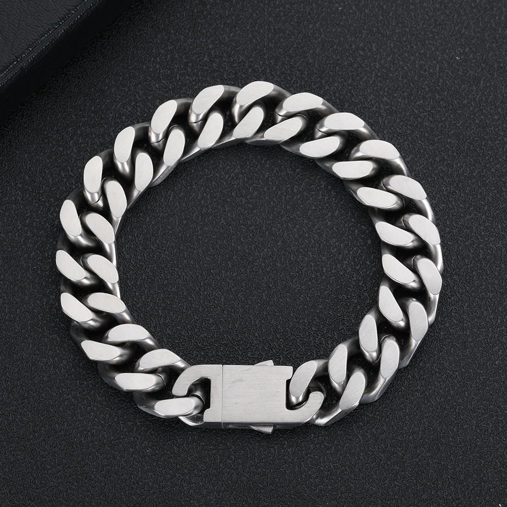 Unisex Gender Plating Design Wholesale Original Design Solid Color Titanium Steel Bracelets