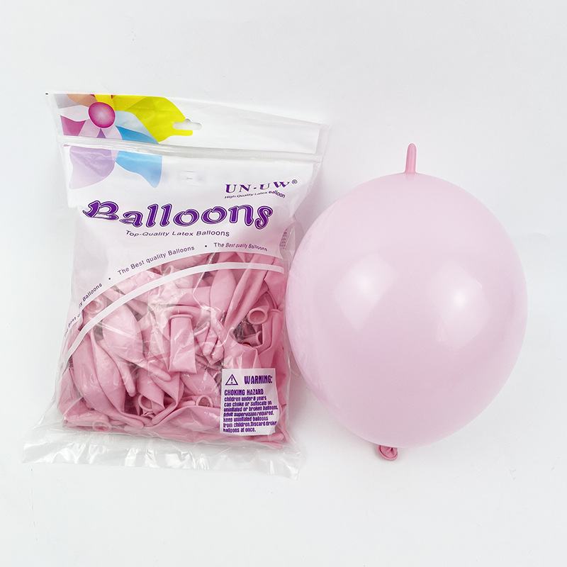 Globos con Cola de 10 Pulgadas para Fiestas, Color Sólido