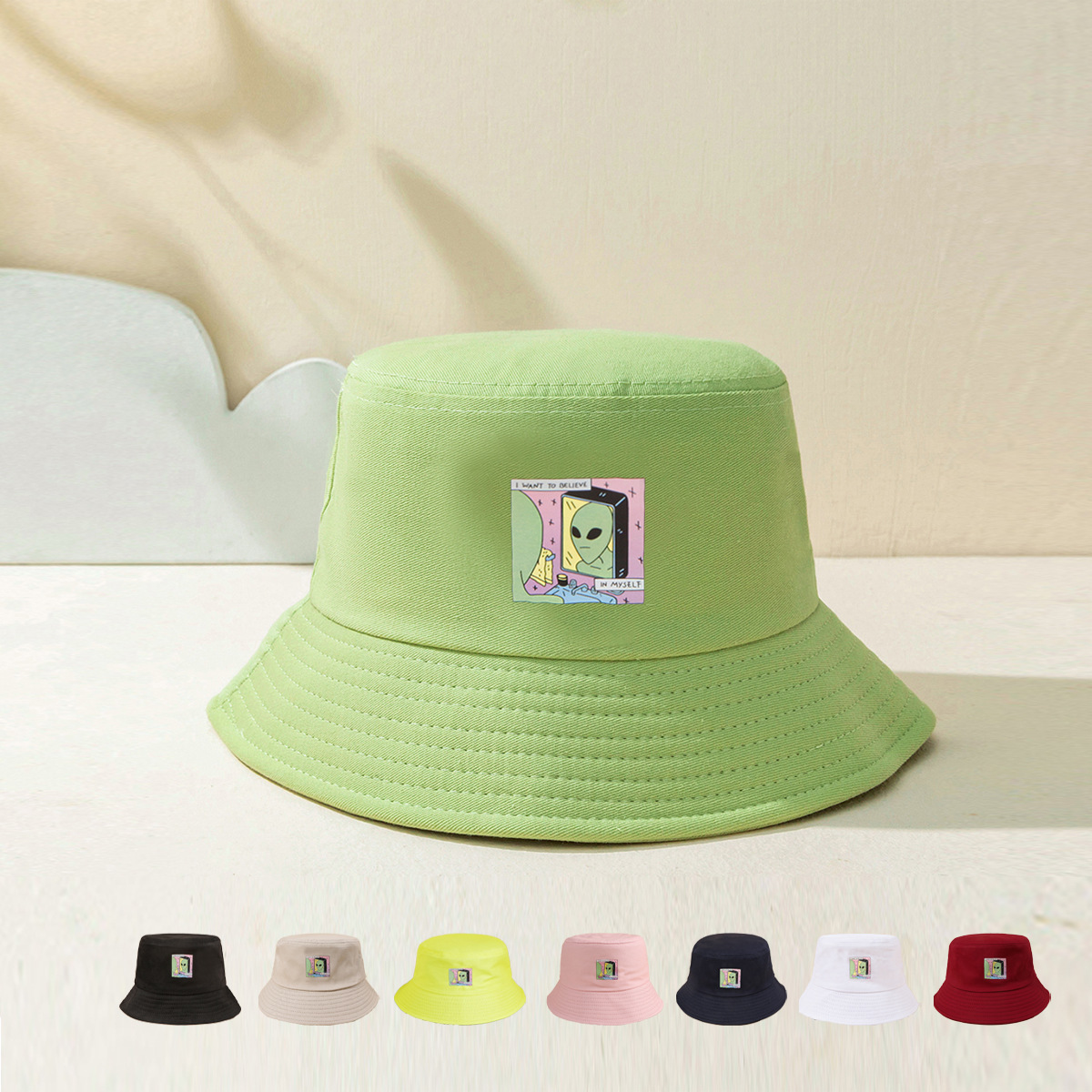 Unisex Fashion Alien Bucket Hat display picture 1