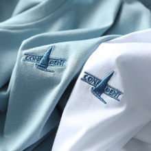 2007#精致的便宜！刺绣！舒适棉男装工厂剪牌尾货圆领短袖T恤夏季