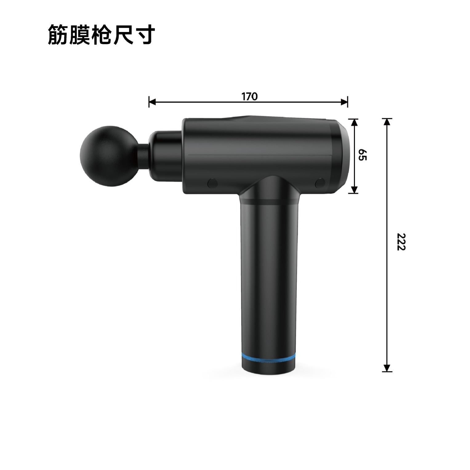 Pistola de fascia transfronteriza inteligente Mute fascia agarre masajeador muscular profundo equipo de fitness portátil massagegun