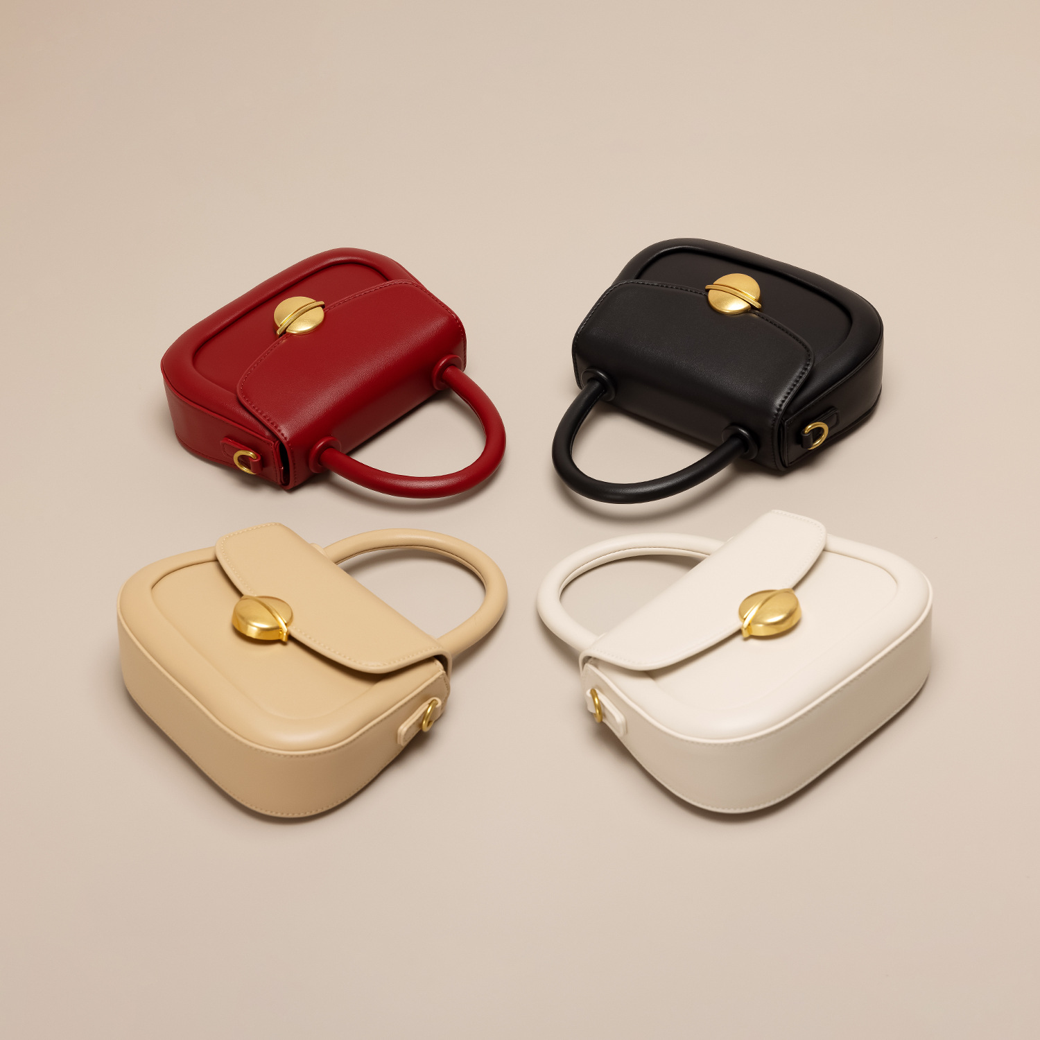 315g Weight Polyester Lining Material Women's Small All Seasons Pu Leather Elegant Classic Style Handbag