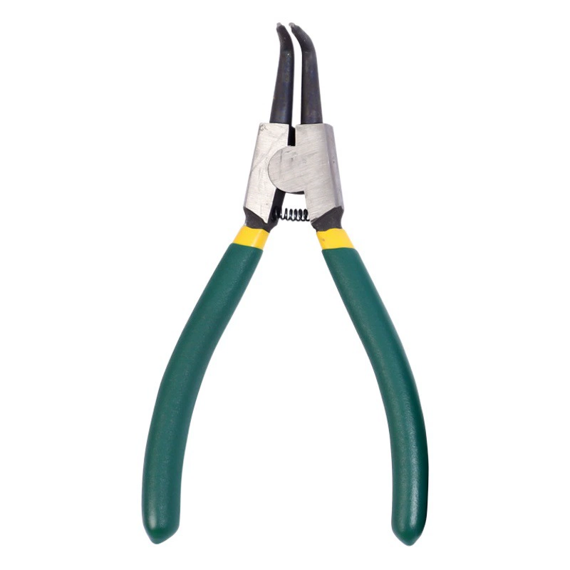 Производители поставляют 7-дюймовый кольцевой зажим вала стопорный зажим внутренняя карта внешняя карта внутренний изгиб внешний изгиб пластиковая ручка 7-дюймовый стопорный зажим