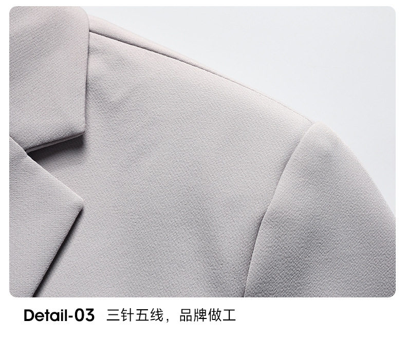 Áo vest nam công sở co giãn không cần ủi dáng ôm, tay dài, mùa xuân thu — Màu đen, Trắng be, Xanh hải quân chi tiết 23
