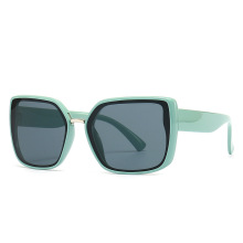 2023年新款方形大框墨镜摩登复古渐进色跨境太阳镜9110