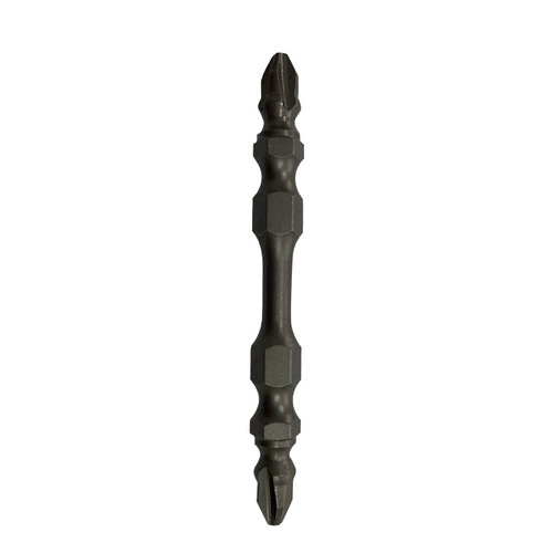 Anti-slip double-section handle electric bit head with cross-magnetic S2 steel bit head, electric screwdriver and wind drill bit head