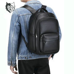 クロスボーダー現物本革メンズリュックサック15インチビジネスバッグタブレットpcリュックサック牛革スポーツリュックサック