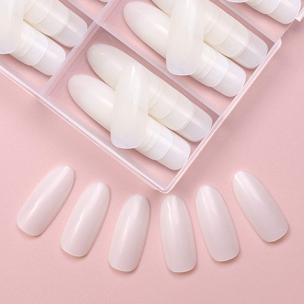 Parche de manicura para usar uñas de verano medio largo alto 150 piezas de caja de armadura parche de uñas falsas productos terminados al por mayor