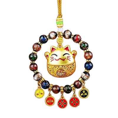 2025 Explosions Yellow God of Wealth — Car hanging