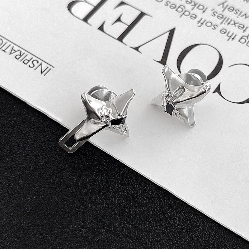 Fire-hjørnet stjernebælte krympespænde jeans talje stram artefakt stansefri knapbukser justerbar spænde_voghion.com