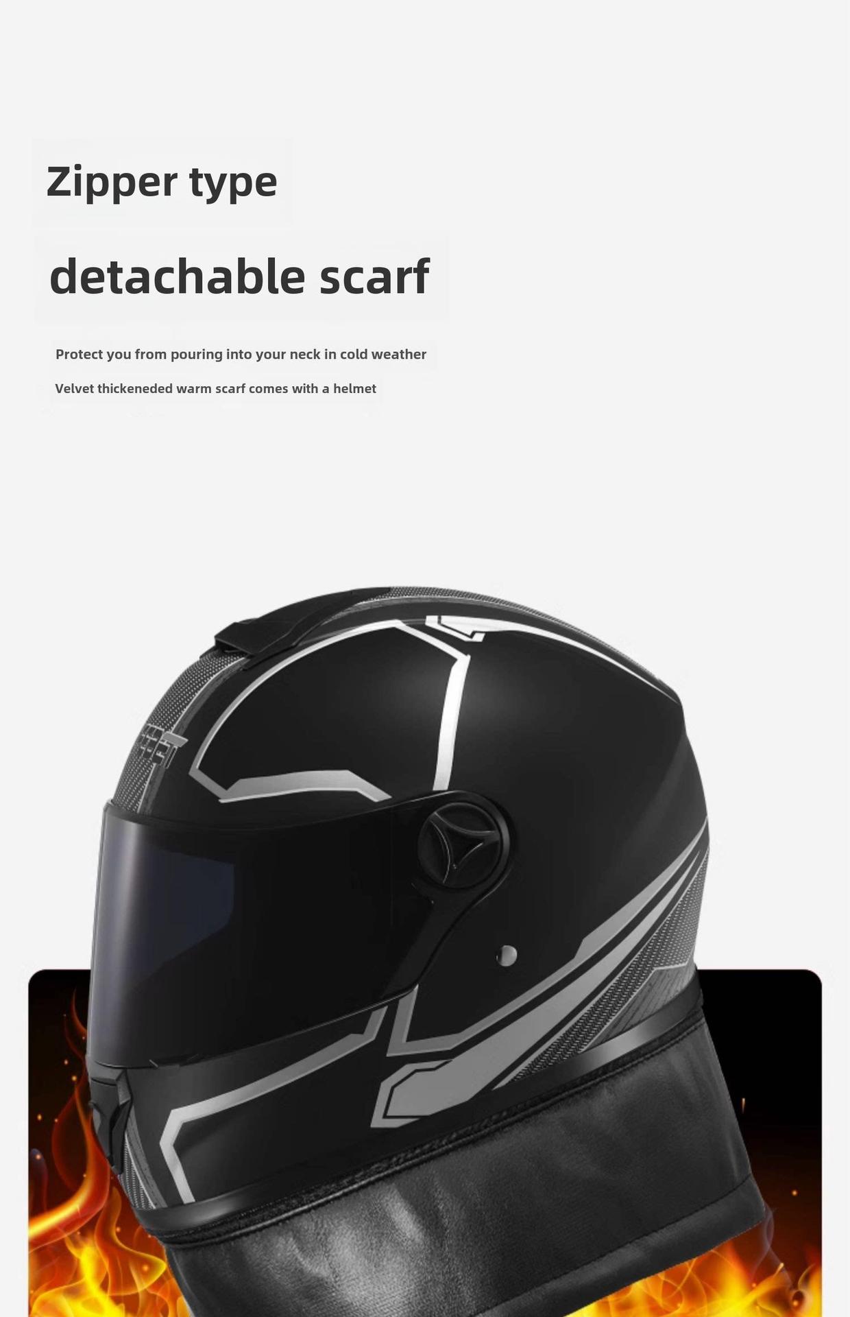 New National Standard 3C Certified All-Season Electric Vehicle Helmet for Men, Winter Electric Motorcycle Helmet, Windproof