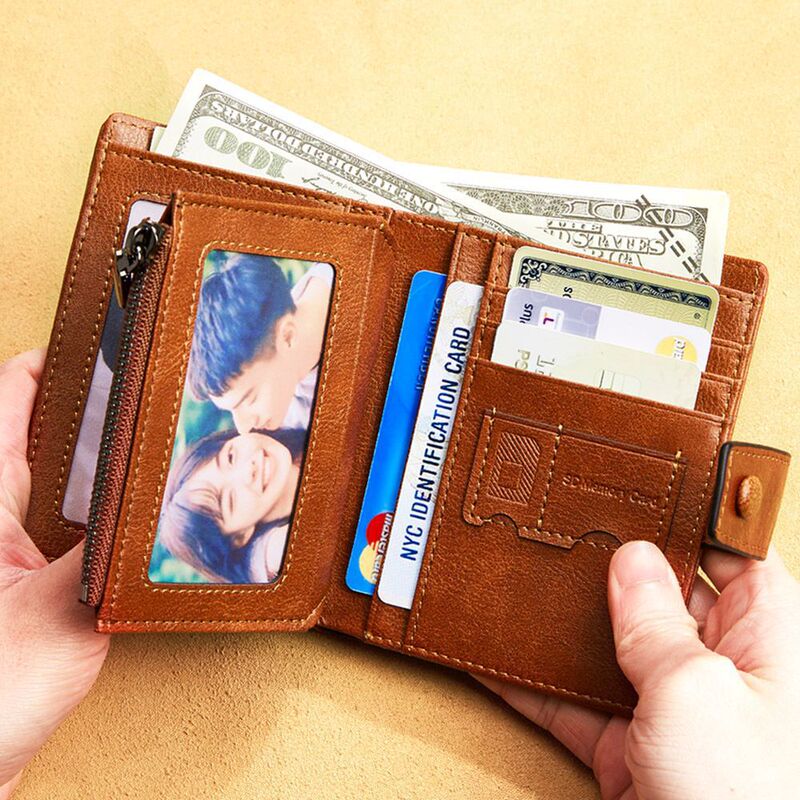 New Style First-Layer Cowhide Men's Wallet, Short Style, Rfid Anti-Theft, 70% off Multiple Card Slots, Zipper Men's Coin Purse New Style First-Layer Cowhide Men's Wallet, Short Style, Rfid Anti-Theft, 70% off Multiple Card Slots, Zipper Men's Coin Purse