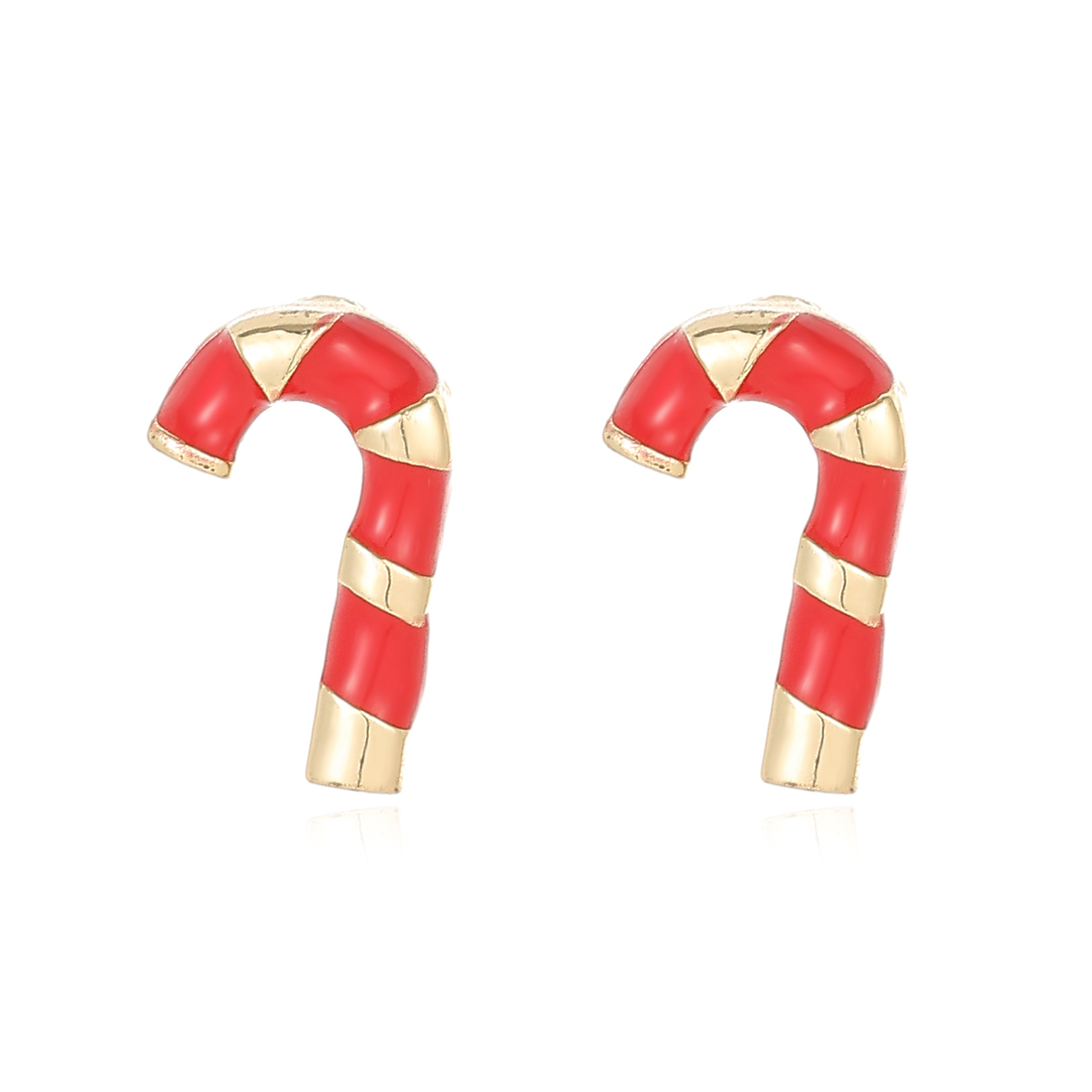 Christmas Tree Snowflake And Bell Drop Earrings With Diamonds_voghion.com