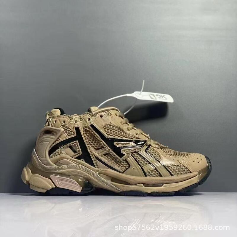 OK巴黎七代track7.0runner做旧情侣老爹鞋网面休闲时尚运动跑步鞋|undefined