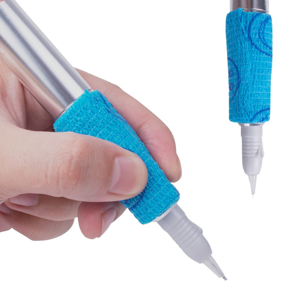 5*4.5cm tattoo handle disposable self-adhesive elastic bandage shockproof non-slip handle tattoo self-adhesive tape