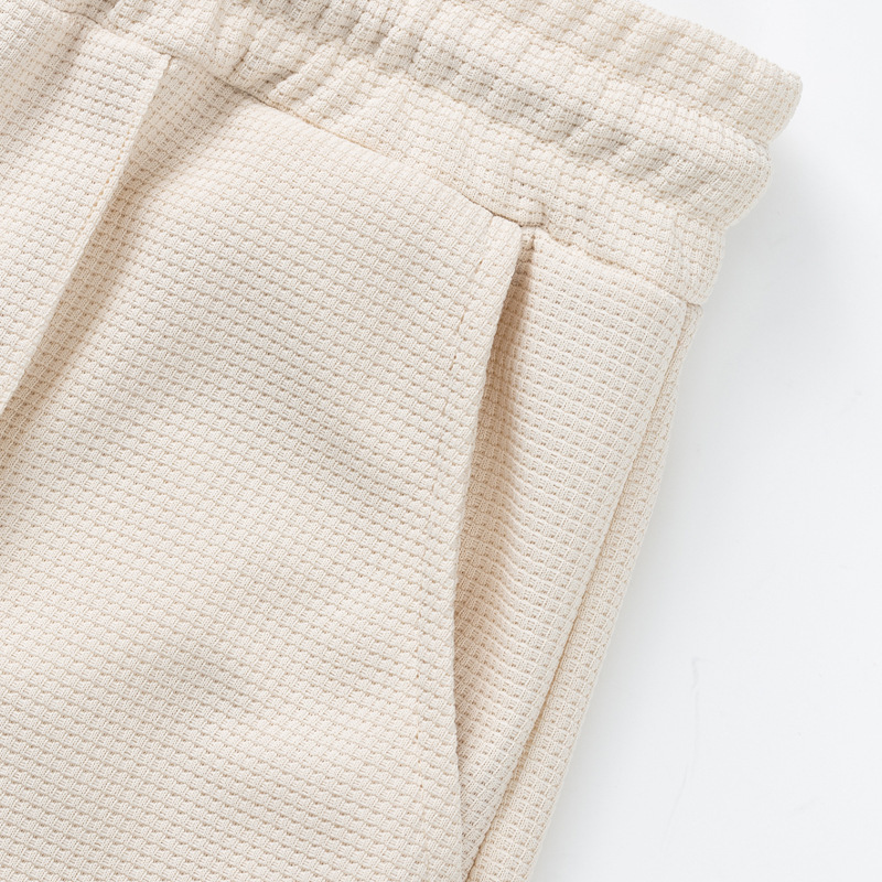 Herrset i två delar med waffle t-shirt och shorts_voghion.com