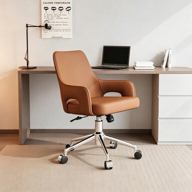 Comfortable Computer Chair for Home Use, Designer Swivel Chair for Study and Office, Adjustable Height, Rotating Front Desk Business Chair for Meetings