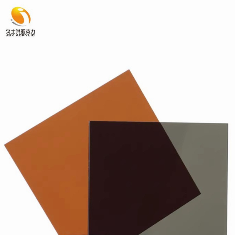 黄茶黑茶色半透明亚克力板茶色透光有机玻璃板黑色塑料板子加工