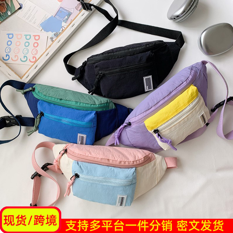 Bolsas de niños al por mayor transfronterizas frescas de moda al aire libre bolsas de pecho para niñas nuevas bolsas de cintura para niños pequeños