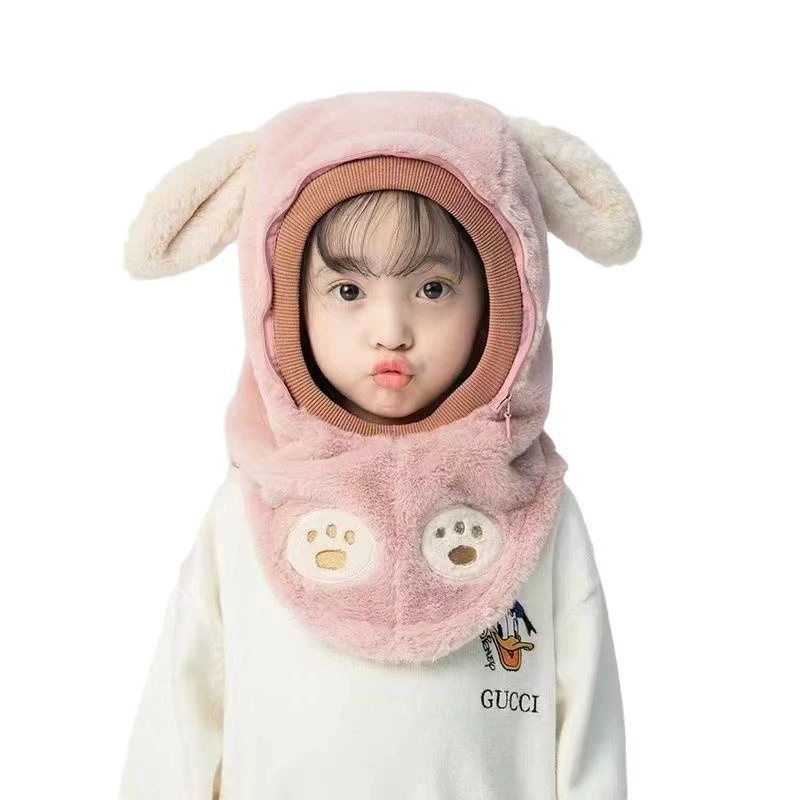 Children's winter hat, keep warm windproof scarf, rabbit
