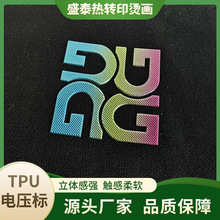 运动服饰tpu烫标服装箱包洗水唛烫标3d立体硅胶定制潮牌