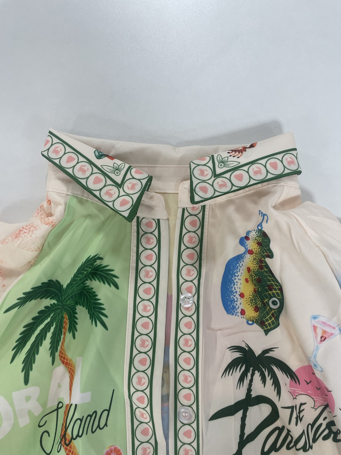 Women Clothing Casual Printing Shirt Cardigan 3/4 Sleeve Office Dress