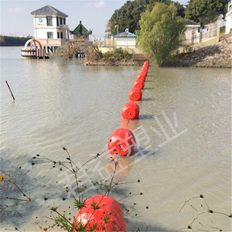 昆明水库拦渣浮体 引水口拦污漂排 拦污pe浮筒