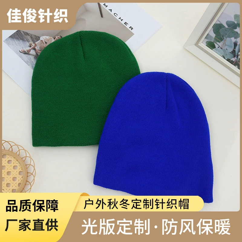 Изготовленная на заказ легкая пластина вязаная шапка на открытом воздухе осенне-зимняя теплая шерстяная шапка корейский пуловер шапка холодная шапка производители оптом