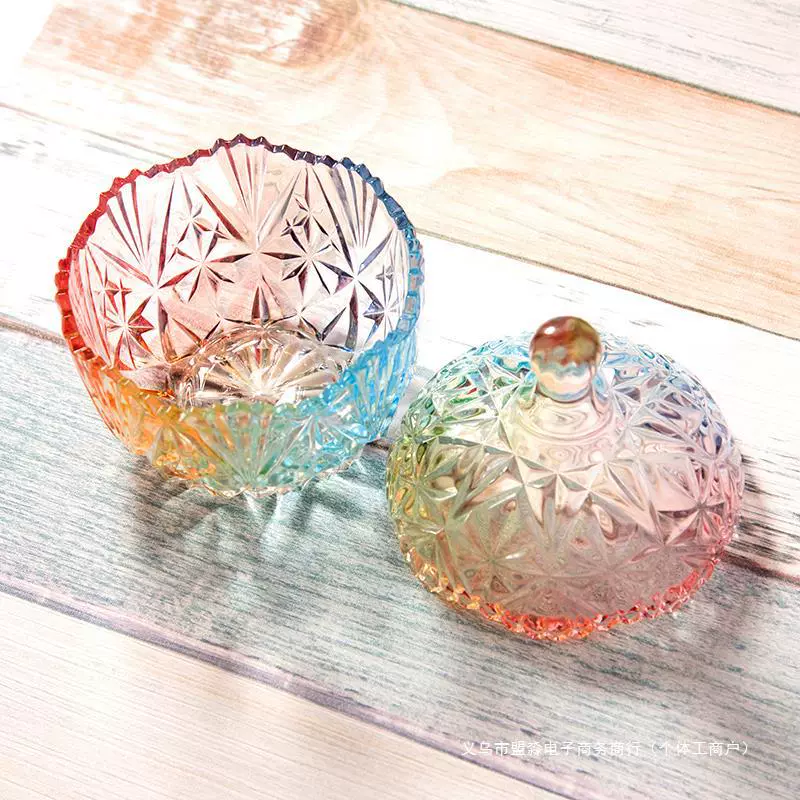 Scandinavian retro glass storage system for princess, gift box, Birthday gift