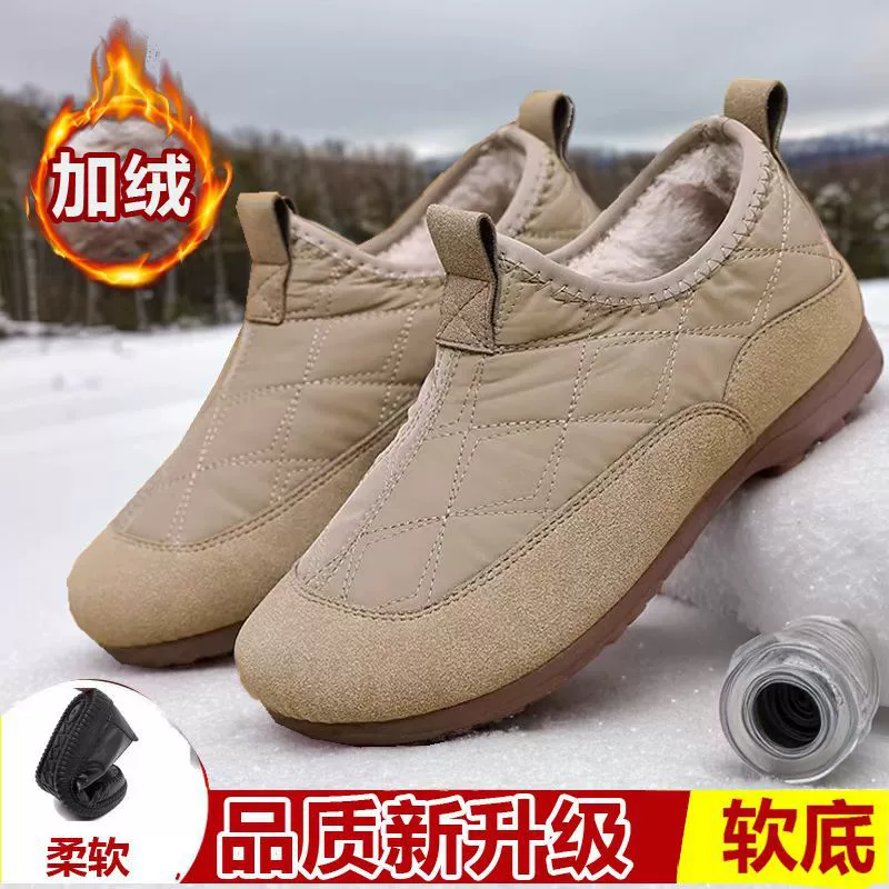 Женские зимние туфли с флисовой подкладкой, мягкая подошва, slip‑on, размеры 36–40