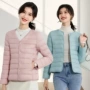 保暖修身圆领打底棉服