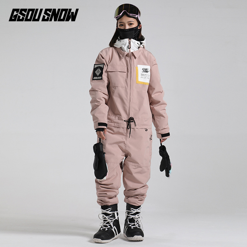 2021冬季滑雪服女套装加厚保暖防水防风单板双板束脚连体滑雪服男