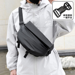 メンズ機能性ウエストバッグ、クロスボディバッグ、撥水iPad多機能チェストバッグ、メンズ軽量バイク、クールなショルダーバッグ、レディース